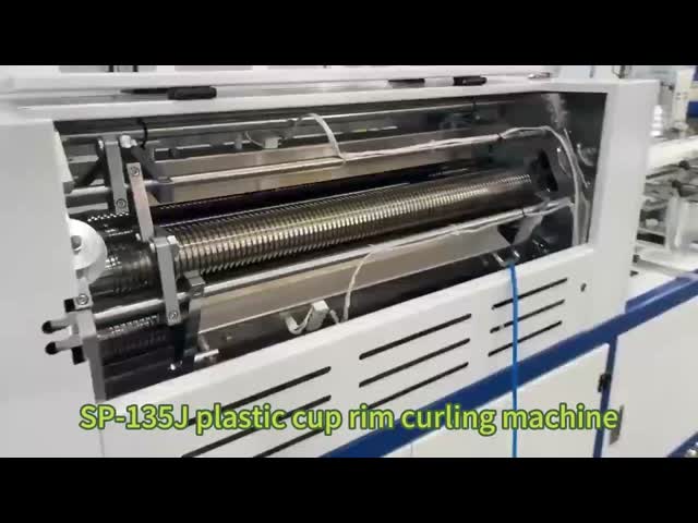 200~400pcs/Min Automatic Plastic Cup Rim Rolling Machine 380V 50Hz