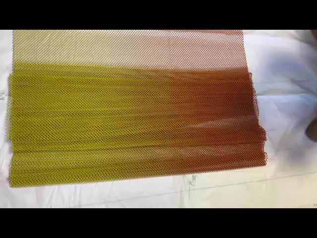 Gradient Color Aluminum Decorative Mesh Metal Chain Link Mesh Coil Drapery Mesh Curtain for Wall Decoration