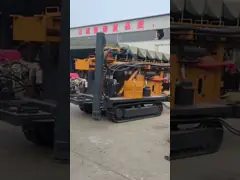 Depth 450 Meter Pneumatic Drilling Rig Crawler Rotary Water Well Machine