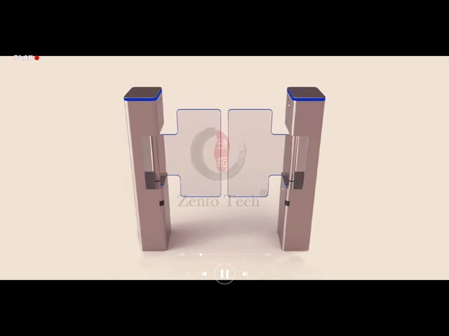 Stainless Steel Swing Barrier Turnstile with RS485/TCP/IP