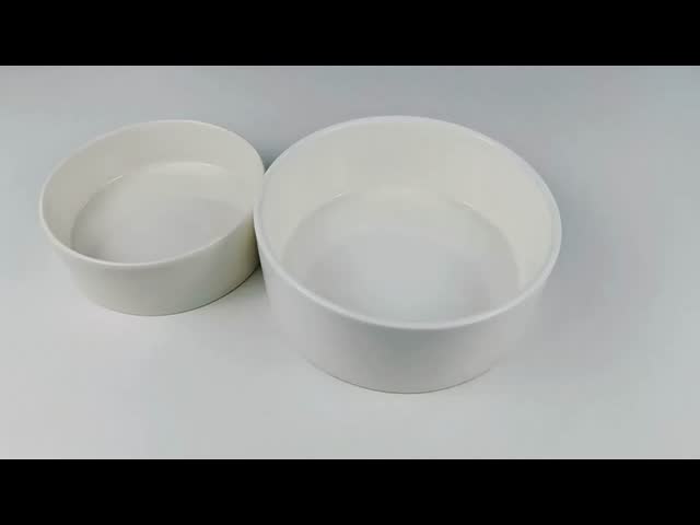 5'' 6'' Coated Ceramic Sublimation Dog Bowl Blanks Sublimation Pet Bowls