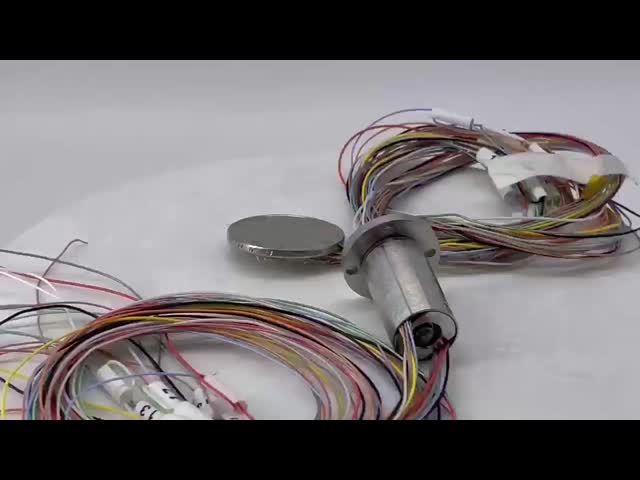 High-Speed Fiber Optic Slip Ring Gold-Gold Contact 400Vac/Vdc video
