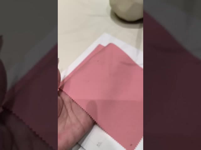 Comfortable Fashion Fabric 100% Polyester Pink Dress Shirt Fabric 165GSM