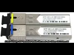 1.25Gbps SFP双方向トランシーバー,60km 範囲 1490nm TX / 1550nm RX