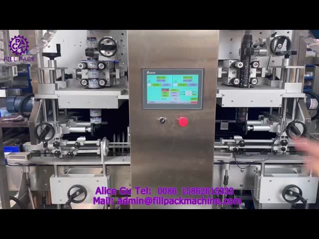 Full Automatic Shrink Sleeve Labeling Machine Double Head For Body With Steam Shrink