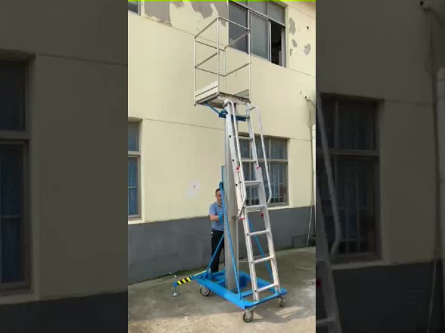 3.2m Platform Height Manual Winch Elevating Lift with 125kg Load