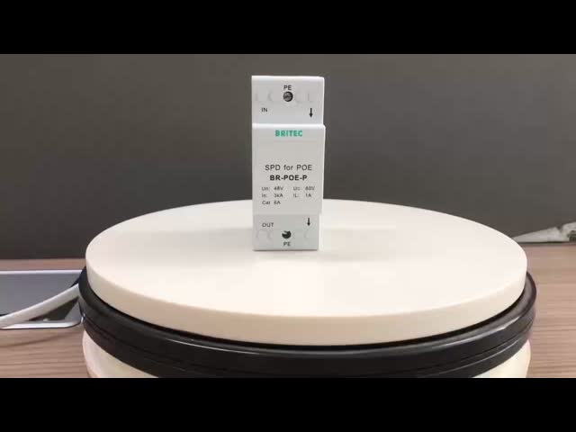BR-POE-P Spd Data Signal Protector Poe Surge Arrestor 48V China ethernet surge protection devices poe lightning POE camera