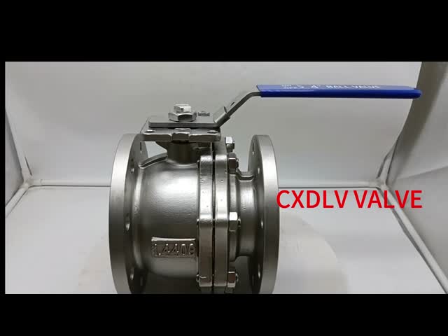 Stainless Steel Ball Valve A351Gr.CF8 Flange Both Ends Type With Handle Lever