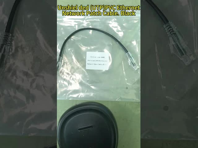 UL Certified Cat6a Ethernet Patch Cord with 100% Tested Bare Copper Conductors and Nickel-Plated Connectors