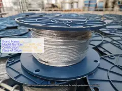 China 6.35mm Wire Rope Sling Assembly For Grape Trellis With Accessories supplier