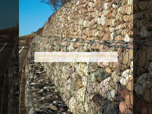 gabion wire mesh Box Of Cage Baskets Protective And Decorative