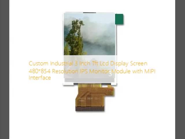 3 Inch MIPI Display 480x854 Resolution LCD IPS Screen Industrial