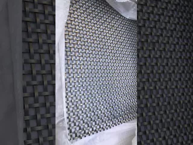 Antique Brass Bronze Decorative Wire Mesh Woven Mesh Stainless Steel 304 in Cabinet Doors Screen