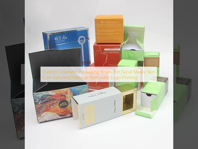 Facial Masks Cosmetic Packaging Box Water Resistance  UV Coating Custom Skin Care Boxes