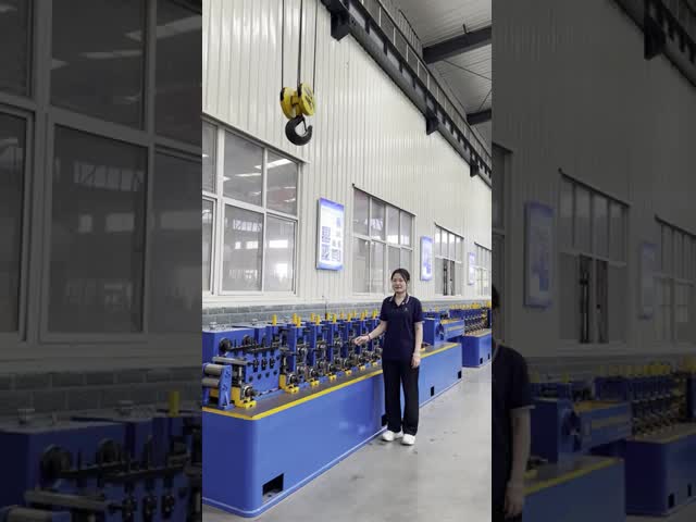 頑丈な高周波溶接パイプミル 165mm 最大 60m/min ビデオ