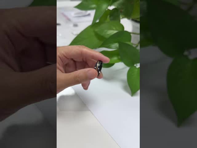 Custom Men's Anniversary Rings Men's Wedding Band Black zirconium jewelry without Fading and Scratched