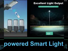 All In Two Solar Street Light 170lm/w Die-Cast Aluminum