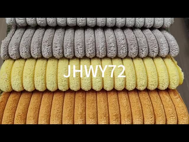 Premium Sofa Fabric Polyester Textile With Velvet Cutting Soft Fade Resistant