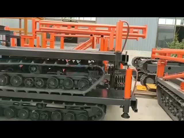 Powerful Diesel Engine Steel Crawler Motorized Carrier For Dumping Truck Operation