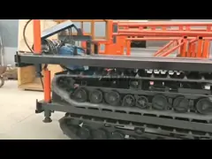 Powerful Diesel Engine Steel Crawler Motorized Carrier For Dumping Truck Operation