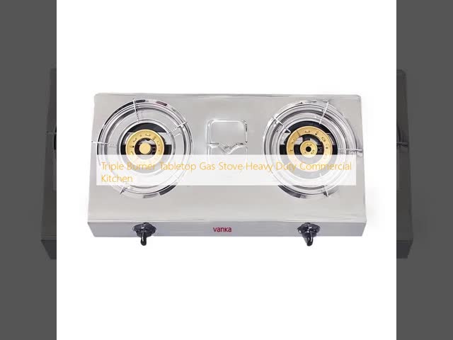 Double Burner Tabletop Gas Stove for Commercial Kitchens