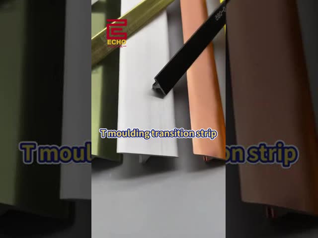 Aluminium Exterior Flooring T Molding Transition Strip Room Metal Floor Divider Strips