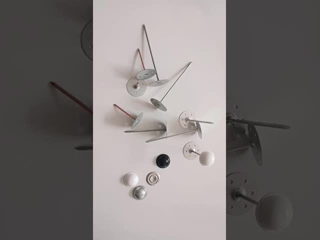 Smooth Shank Galvanized Metal Steel Self Adhesive Insulation Pins HVAC For Air Conditioning & Ship