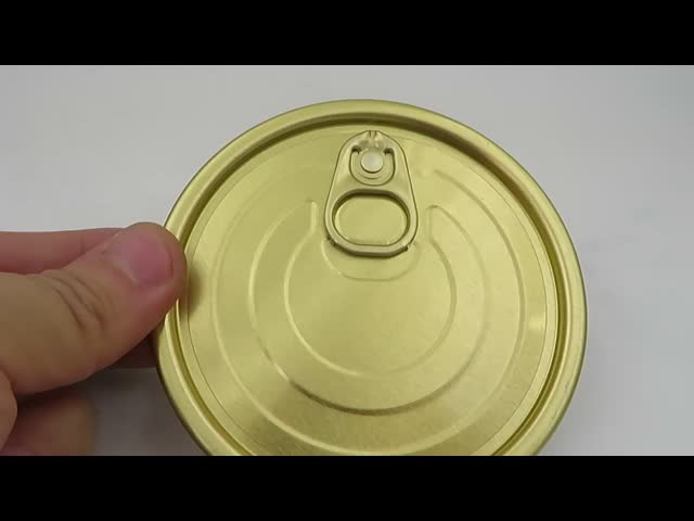 Yellow and White Coated Can Lids for Easy-Open Packaging 401 Size 63mm Diameter Customizable Design Material Choice