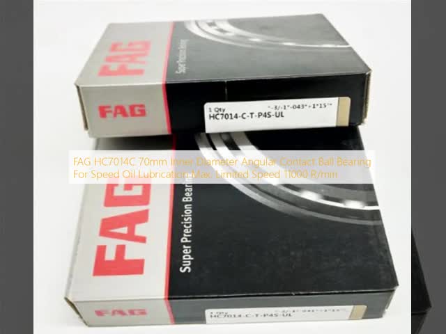 FAG HC7014C 70mm Angular Contact Ball Bearing 11000 R/min Oil Lubrication