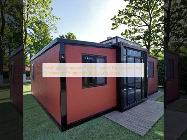 FlexiBuild 拡張可能なプレハブ住宅 - モジュール式エコフレンドリーデザイン