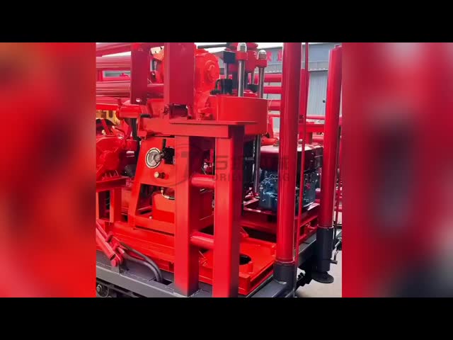 Mining Exploration Core Rig Drill 100 Meters Depth Diesel Engine Power