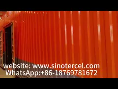 China 2 Axle White Enclosed Box Semi Trailer With Two Side Door Per Side supplier