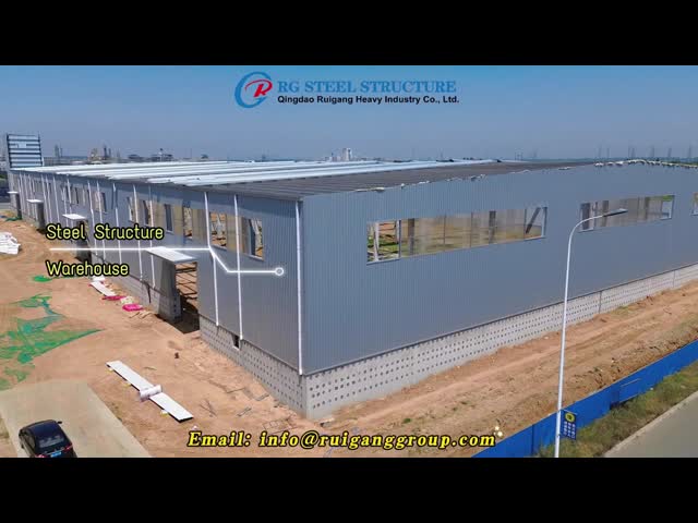Customized Pre-Engineered PEB Steel Structure Workshop For Commercial Use 