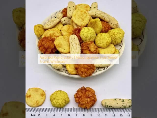 Assorted Rice Crackers | Mixed Japanese Style Senbei Snacks Wholesale