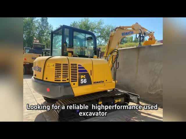 Used Komatsu Excavator with 5300kg Working Weight 0.055 - 0.22m³ Bucket Capacity and 2.6/4.1km/h Walking Speed