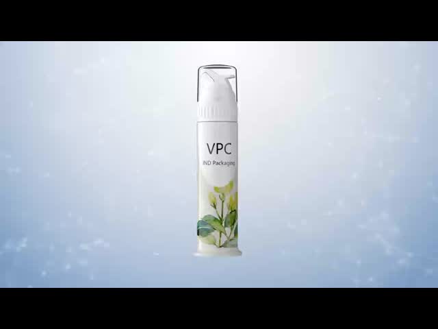 Food Grade PP Airless Vacuum Toothpaste Pump Bottle 100ml