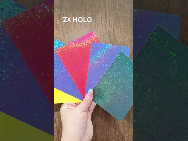 Transparent Holographic Film New Design Cold Lamination Film Self Adhesive Stickers for Photos