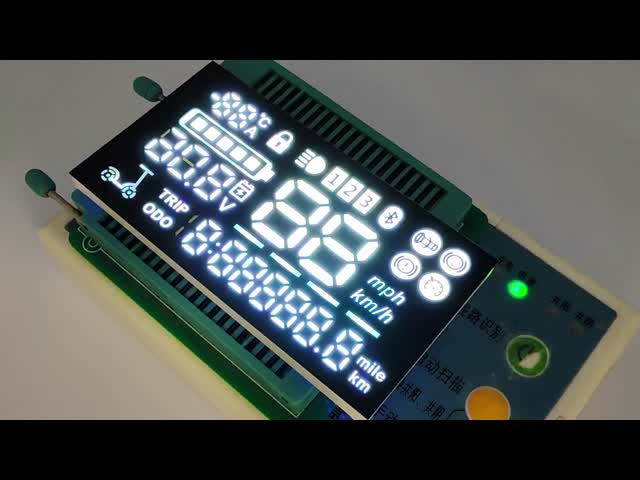 White Custom 7 Segment LED Displays with IC for Electric Scooter