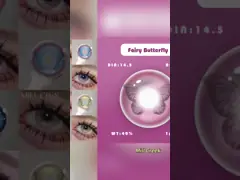 Soft Cosmetic Eye Contacts Green Cosmetic Contact Lenses 14.2mm Diameter
