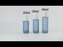 Customizable Frosted Glass Cosmetic Bottle - Leak-Proof & Durable