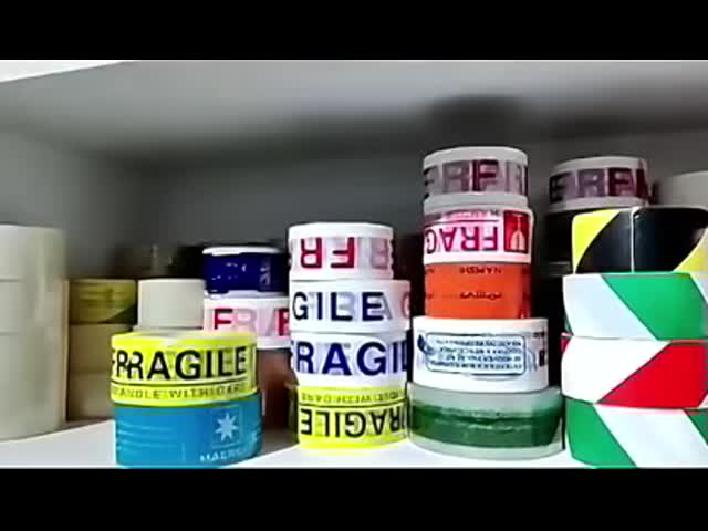 Waterproof Custom Carton Sealing Tape Single Sided BOPP Printed Tape With Logo