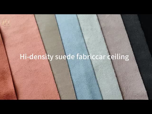 High Density Suede Fabric Car Ceiling Fabric Soft Artificial Leather For Auto Interiors