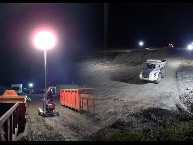 HAFE Sun Series 1200W Tripod LED Balloons 40000-48000 Lumen Glare-Free Light for Industrial Rescue Construction Emergency