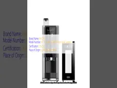 China Upgrade Home Coffee Station With 27inch Advertising Screen Free Standing Cappuccino Maker supplier