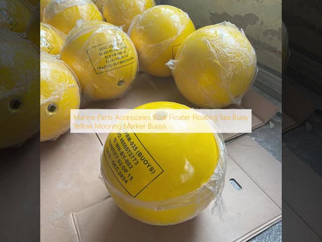 Weather Resistant Spherical Mooring Buoy 0.3m-1.9m Diameter With Polyethylene / EVA Foam Core