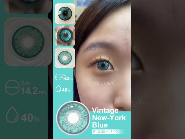 Brown Green Blue Cosmetic Contact Lenses 8.5mm Base Curve 14.2mm Diameter