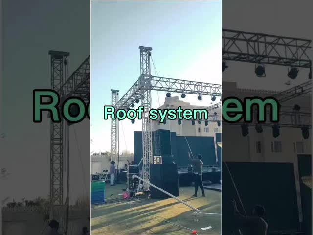 400x400mm Aluminum Stage Truss System , Triangle Lighting Truss For Events Concerts