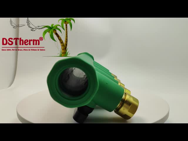 PPR Blue Manifolds With Ball Valve 5 Ways Manifolds Customized Color and Logo 25mm