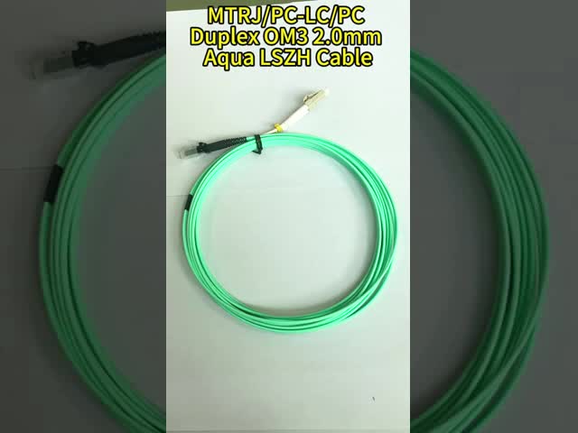 SC-SC Duplex OM4 Optical Fiber Patch Cord for High-Speed Data Transmission
