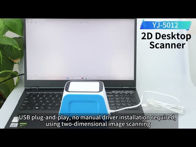 USB QR Code Scanner Desktop LED Table Top Scanners Customized